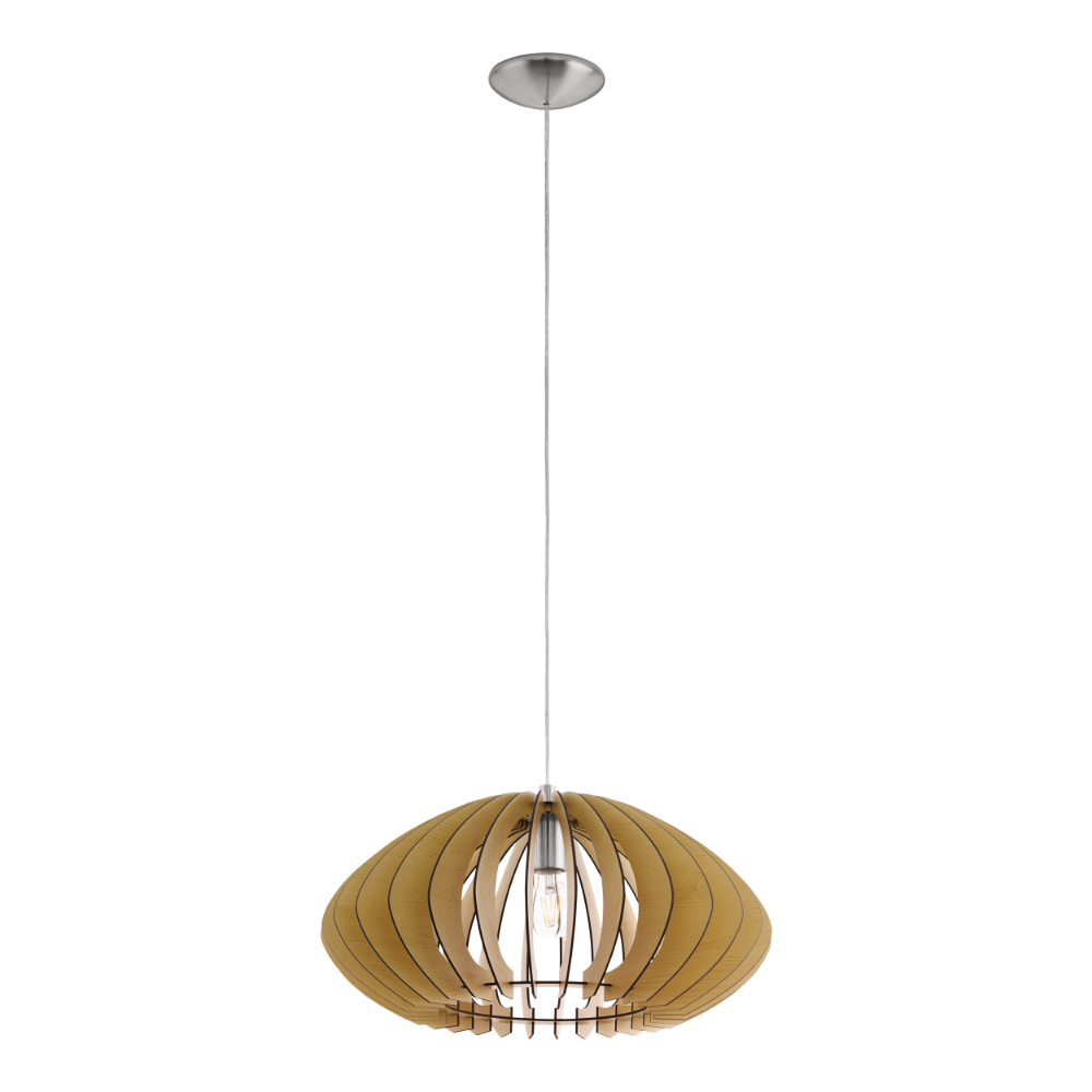 Φωτιστικό Οροφής Ξύλινο Μονόφωτο Σε Διάφορα Χρώματα ø50cm 1 x E27 60W COSSANO 2 Eglo