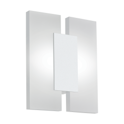 LED Απλίκα Τοίχου Μεταλλική Σε Σατινέ Λευκό 2x 4.5W 960lm METRASS Eglo