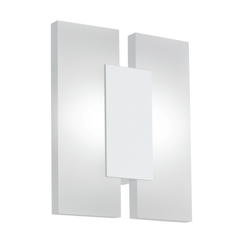 LED Απλίκα Τοίχου Μεταλλική Σε Σατινέ Λευκό 2x 4.5W 960lm METRASS Eglo