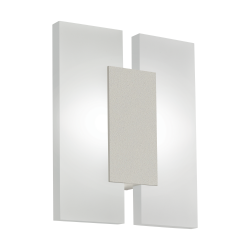 LED Απλίκα Τοίχου Μεταλλική Νίκελ Ματ 2x 4.5W 960lm METRASS Eglo