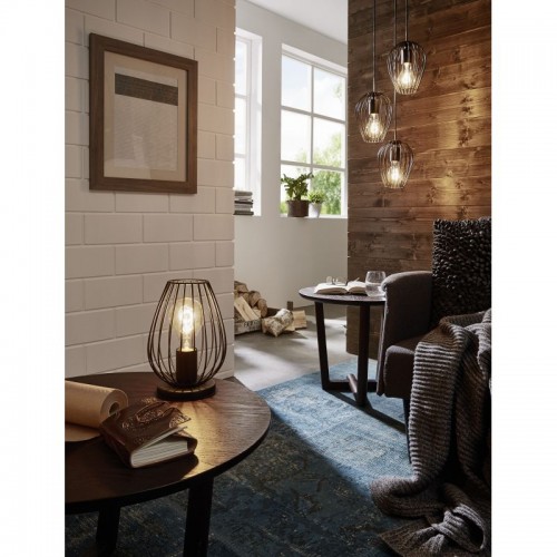 Vintage Μεταλλικό Επιτραπέζιο Φωτιστικό 1x 60E E27 NEWTOWN Eglo