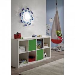 Παιδικό Φωτιστικό Οροφής - Τοίχου Με Μπλε Αυτοκινητάκια 1x E27 60W VIKI Eglo