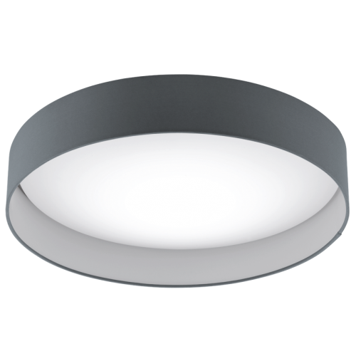 LED Πλαφονιέρα Σε Ανθρακί Χρώμα Ø500 24W 2100lm 3000K PALOMARO Eglo