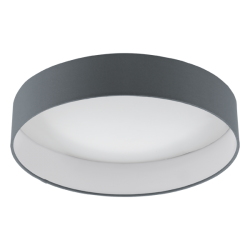 LED Πλαφονιέρα Σε Ανθρακί Χρώμα Ø405 18W 2000lm 3000K Dimmable PALOMARO Eglo