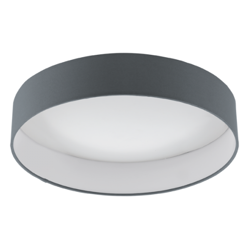 LED Πλαφονιέρα Σε Ανθρακί Χρώμα Ø405 18W 2000lm 3000K Dimmable PALOMARO Eglo