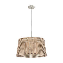 Κρεμαστό Φωτιστικό Σε Διάφορα Χρώματα Ξύλου 1x 60W E27 Ø450 mm SENDERO Eglo