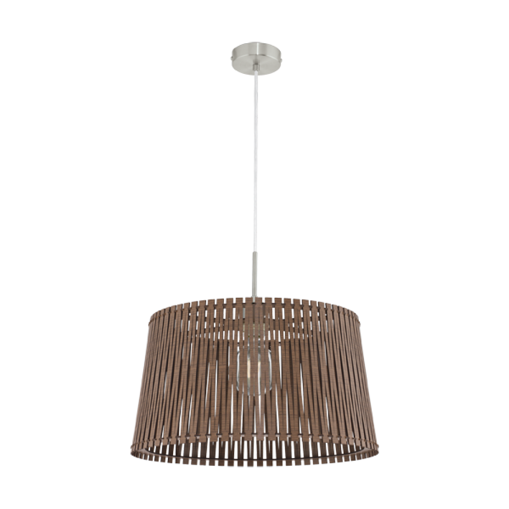 Κρεμαστό Φωτιστικό Σε Διάφορα Χρώματα Ξύλου 1x 60W E27 Ø450 mm SENDERO Eglo