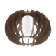 Πλαφονιέρα Σε Καφέ Χρώμα ø40cm 1x 60W E27 STELLATO Eglo