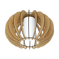 Πλαφονιέρα Σε Χρώμα Ξύλου ø40cm 1x 60W E27 STELLATO Eglo