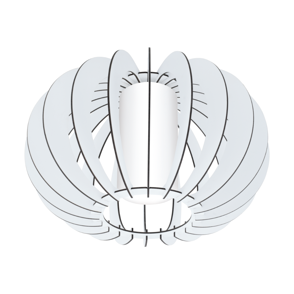 Πλαφονιέρα Σε Λευκό Χρώμα ø40cm 1x 60W E27 STELLATO Eglo