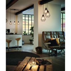 Vintage Κρεμαστό Πολύφωτο Φωτιστικό, 3x 60W E27 TARBES Eglo