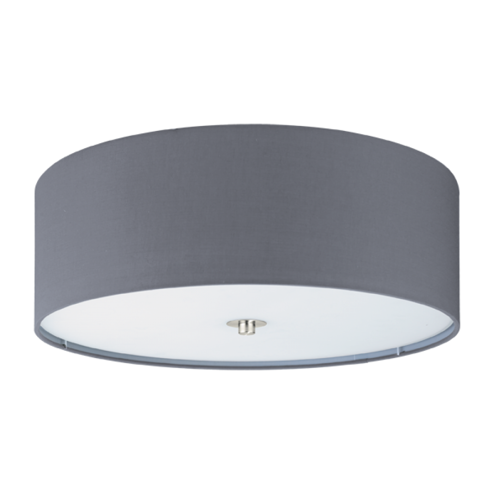 Πλαφονιέρα Τρίφωτη Σε Γκρι Χρώμα 3x E27 60W Ø475 mm PASTERI Eglo