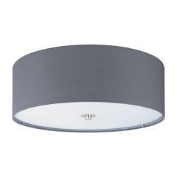 Πλαφονιέρα Τρίφωτη Σε Γκρι Χρώμα 3x E27 60W Ø475 mm PASTERI Eglo