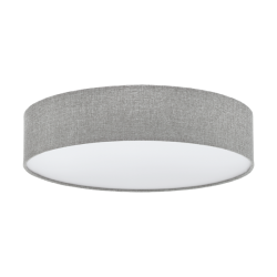 Πλαφονιέρα Τρίφωτη Με Ύφασμα Σε Γκρι Χρώμα 3x 60W E27 Ø570mm PASTERI Eglo