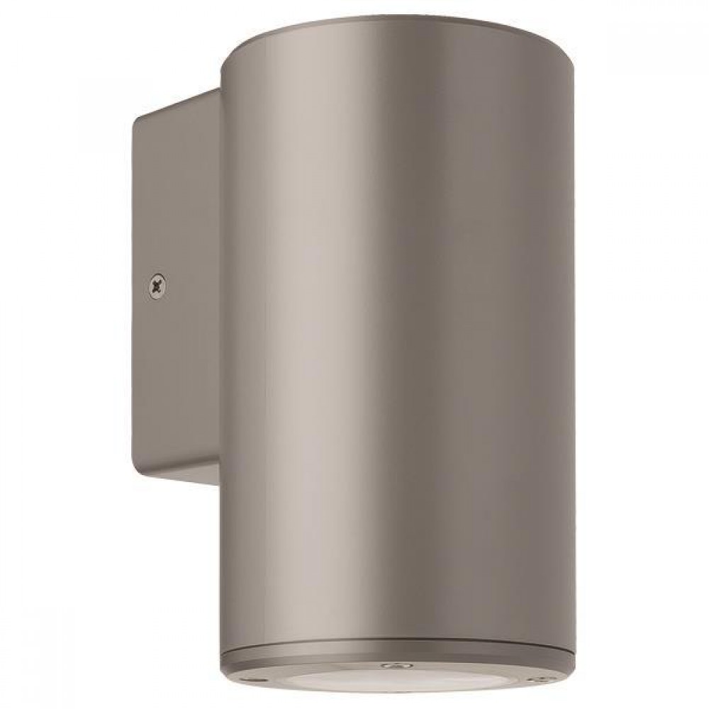 Απλίκα Μονή Στρογγυλή Down Πλαστική Σε Γκρί GU10 IP65 Eurolamp