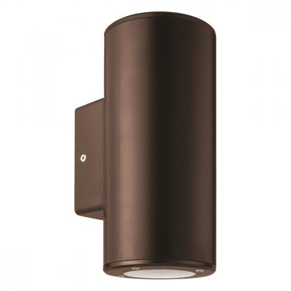 Απλίκα Μονή Στρογγυλή Up-Down Πλαστική Σε Χαλκινο GU10 IP65 Eurolamp