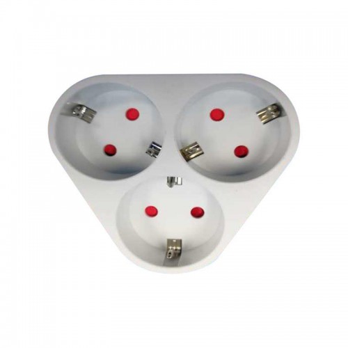 Αντάπτορας Από Σούκο Σε 3 Σούκο Οβάλ Με Παιδική Προστασία Eurolamp