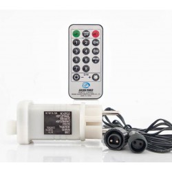 Μετασχηματιστής Για LED Σε Σειρά Με Επέκταση Και Πρόγραμμα Με Χειριστήριο - Dimmer IP44  31V / 12W Magic Christmas