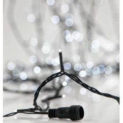 280 LED Σε Σειρά Με Επέκταση Και Πρόγραμμα Με Πράσινο Καλώδιο Σε Ψυχρό Λευκό DIMMABLE - 20,92m 8500Κ IP44 Magic Christmas