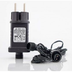 Μετασχηματιστής Για LED Σε Σειρά Με Επέκταση - 3m IP44 31V / 12W max 1500 LED Magic Christmas