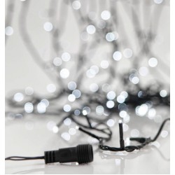 180 LED Σε Σειρά Με Επέκταση Με Πράσινο Καλώδιο Σε Ψυχρό Λευκό DIMMABLE - 13,42m 8500Κ IP44 Magic Christmas