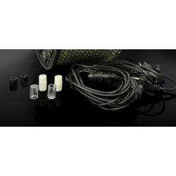 ΣET 5 ΤΜΧ, Καλωδίο 1,50 Μ. Τάπα Και Σύνδεσμος Για LED Δικάναλο Φωτοσωλήνα, 230V IP44 Magic Christmas