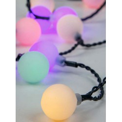 80 Λαμπάκια LED RGB Σε Σειρά με Μετασχηματιστή & Επέκταση Σε Πράσινο Καλώδιο - 11m IP44 Magic Christmas