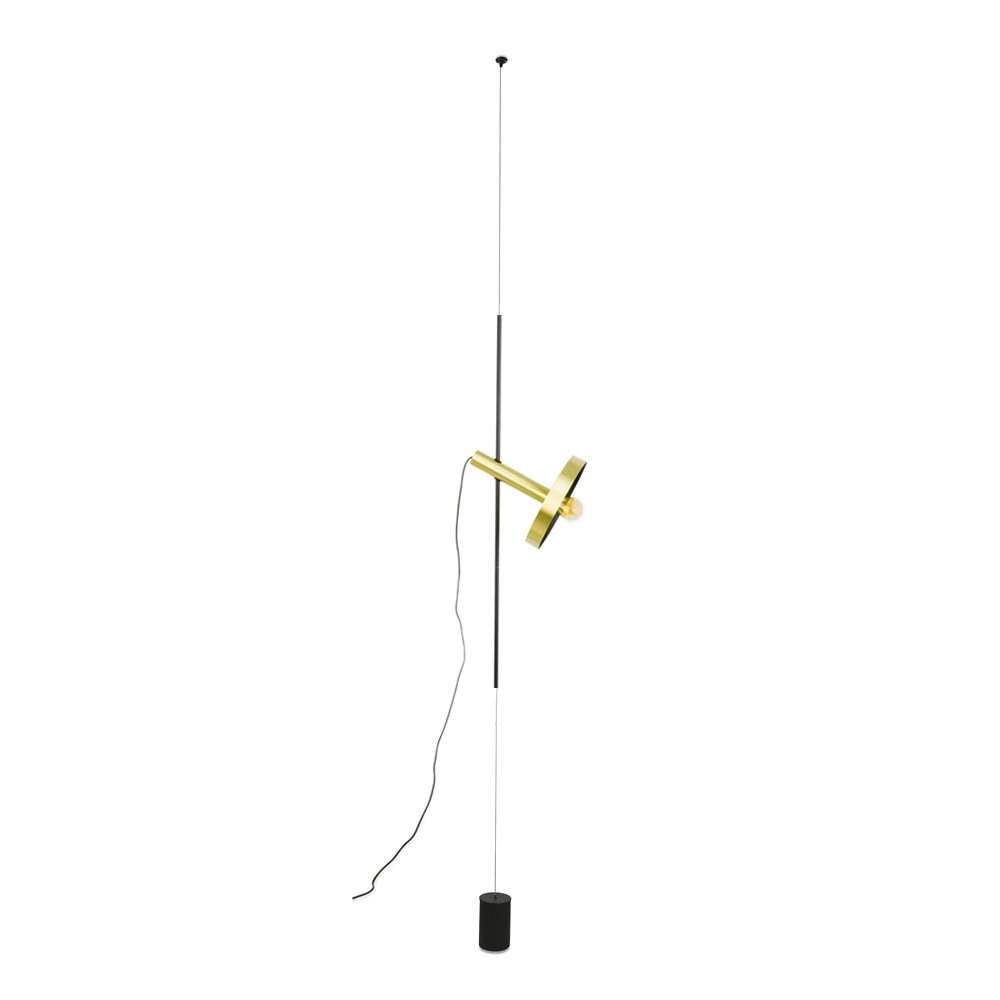 Φωτιστικό Δαπέδου Και Οροφής Αλουμινίου Σε Χρυσό Χρώμα 1xE27 WHIZZ FARO 20166