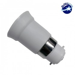 Πλαστικός Αντάπτορας από B22 σε E27 GloboStar