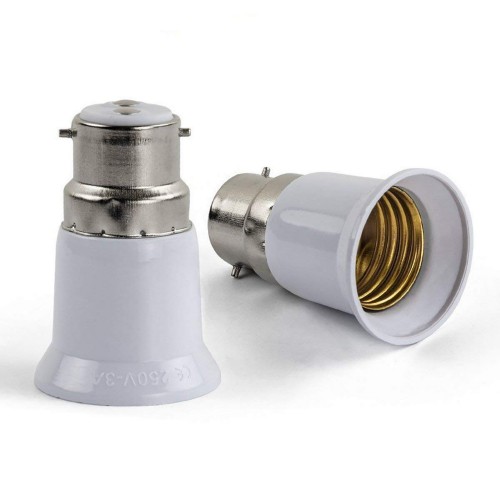 Πλαστικός Αντάπτορας από B22 σε E27 GloboStar