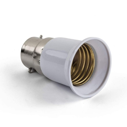 Πλαστικός Αντάπτορας από B22 σε E27 GloboStar