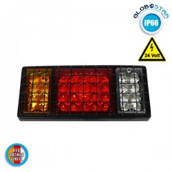 Πίσω Φανάρι Φορτηγού 36 LED 24 Volt με Μεταλλικό Πλέγμα Προστασίας Universal IP66 GloboStar