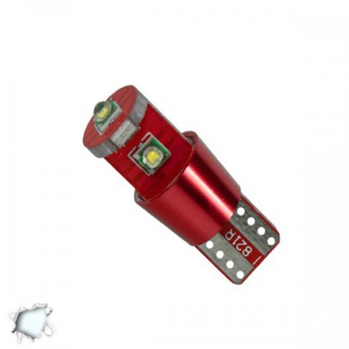 Λαμπτήρας LED T10 Can Bus με 3 CREE LED 12v 6000k GloboStar