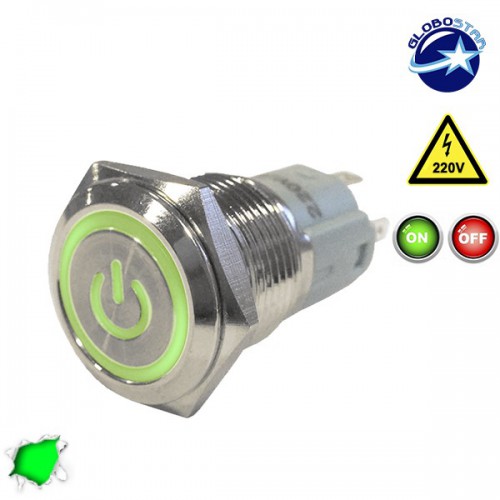 Διακοπτάκι LED ON/OFF 230 Volt DC GloboStar