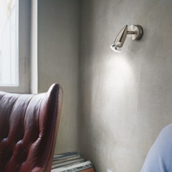 Απλίκα Σποτ Μεταλλική Χρώμιο Χρώμα GU10 1x 50W max ALFA AP1 IDEAL LUX