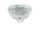 Πλαφονιέρα Κρυστάλλινη Σε Χρωμέ G9 max 5 x 40W CAESAR PL5 IDEAL LUX