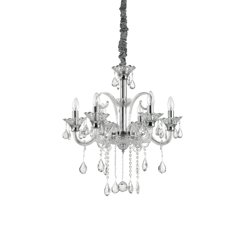 Κλασσικός Πολυέλαιος Εξάφωτο Σε Διάφορα Χρώματα Ø66cm 6 x 40W E14 COLOSSAL SP6 IDEAL LUX