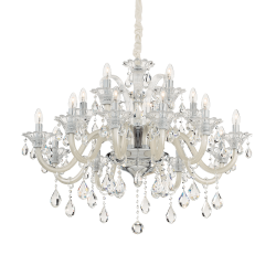 Κλασσικός Πολυέλαιος Σε Ιβουάρ Χρώματα Ø95 15 x 40W E14 COLOSSAL SP15 IDEAL LUX