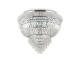 Πλαφονιέρα Κρυστάλλινη Σε Χρωμέ Ø52cm 6 x E14 40W DUBAI PL6 IDEAL LUX