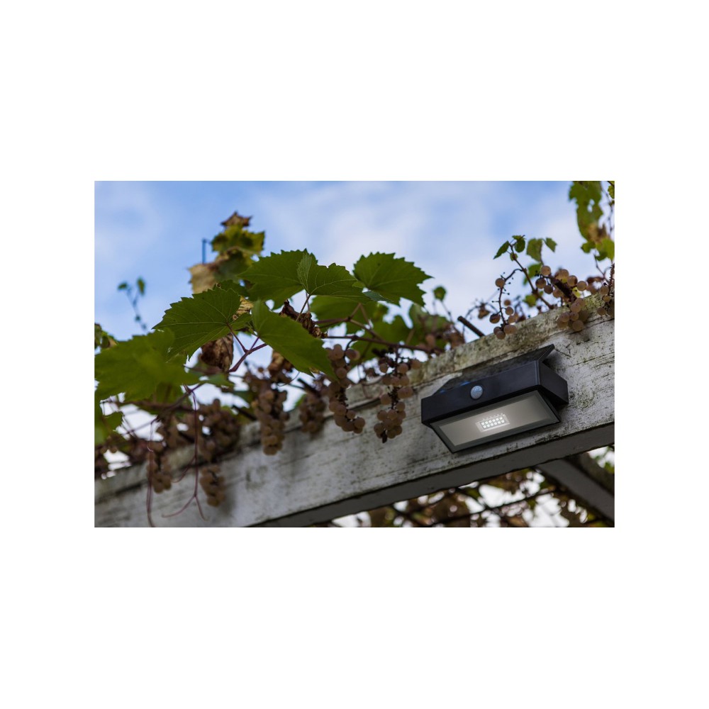 LED Ηλιακό Επιτοίχιο Φωτιστικό Με Αισθητήρα 2.3W IP44 ARROW LUTEC