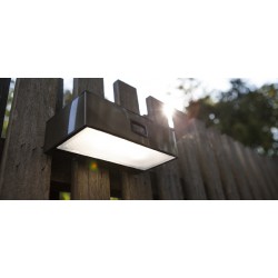 LED Ηλιακό Επιτοίχιο Φωτιστικό Με Αισθητήρα 2W IP44 BRICK LUTEC