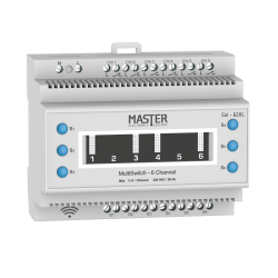 Διακόπτης Ράγας 6 Καναλιών 6x 8A SW-6 CHL Master