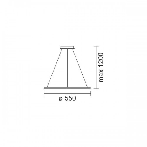 LED Κρεμαστό Φωτιστικό Αλουμίνιο Σε Καφέ 35W 3325Lm 3000K Spotlight