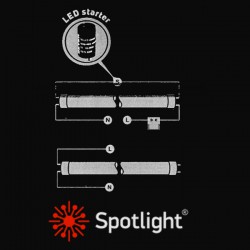 LED Λαμπτήρας Τ8 Γυάλινος Economy 1200mm 18W 1710Lm 270° Spotlight