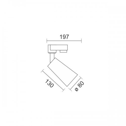 Φωτιστικό Ράγας Τεσσάρων Καλωδίων Τριφασικής Ράγας Σε Λευκό LED 30W 3000K COB Spotlight