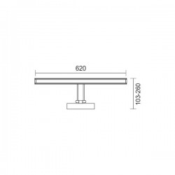 Φωτιστικό Μπάνιου Μεταλλικό Σε Χρώμιο Ρυθμιζόμενο LED SMD 14W IP20 Spotlight