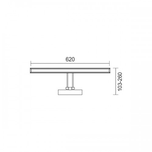 Φωτιστικό Μπάνιου Μεταλλικό Σε Χρώμιο Ρυθμιζόμενο LED SMD 14W IP20 Spotlight