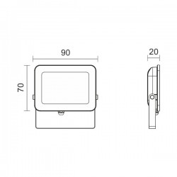 LED Προβολέας 10W 230V 6000K SpotLight