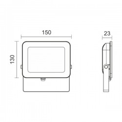 LED Προβολέας 30W 230V 6000K SpotLight