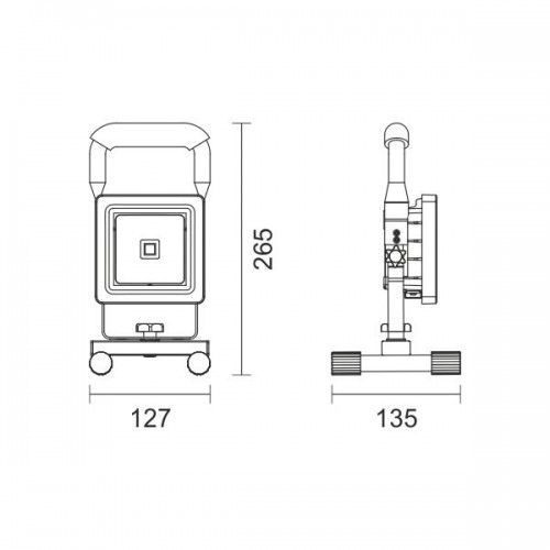 LED Προβολέας Φορητός Εργασίας Επαναφορτιζόμενος 10W COB SpotLight